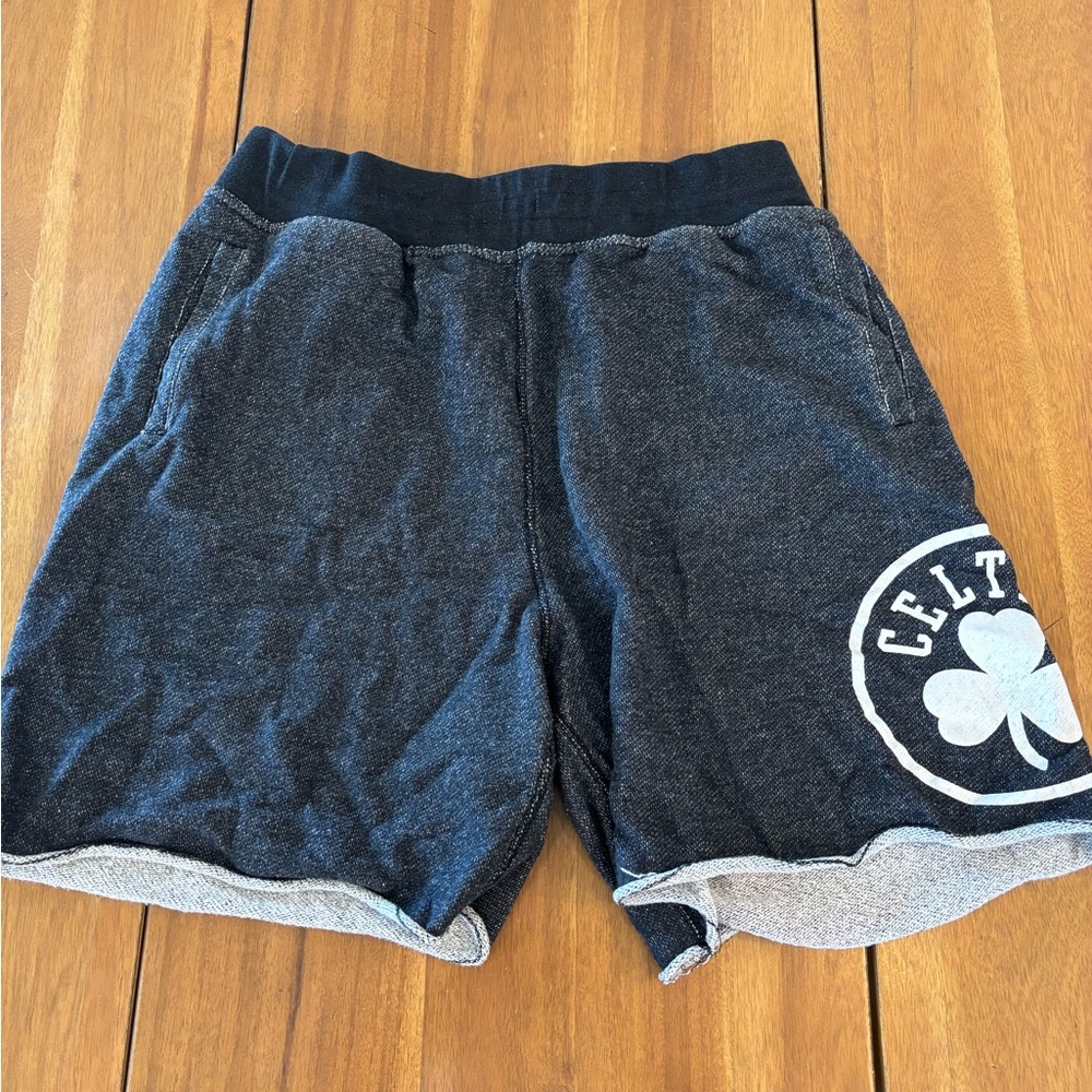 Boston Celtics Logo Dark Gray Shorts